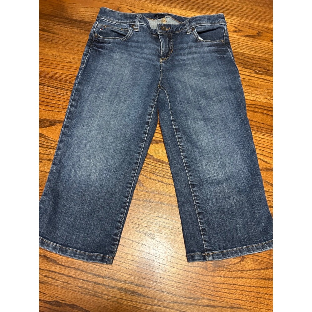 Tommy Hilfiger Womens Medium Wash Denim Capri Jeans Size 4 Cropped Blue Pants